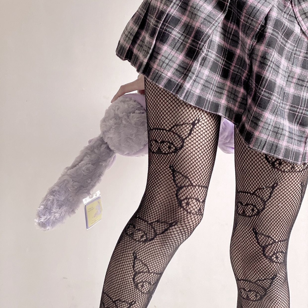 Kawaii Fishnet Stockings Kuromied Designer Tight Sexy Pantyhose Cute  Cartoon Lolita Party Anime G Goth Stockings Women | Shopee Singapore