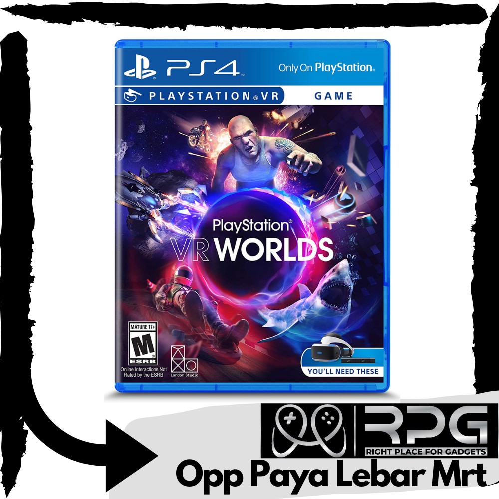 VR Worlds PlayStation VR PS4 Shopee Singapore