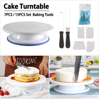 Baking Set 360 Rotating Cake Turn Table 12Inch, Turntable for Professional  Cake Decorating Turning Table for Cake Rotating and Decoration Aluminum  Alloy and Steel Cake Stand : : Home & Kitchen