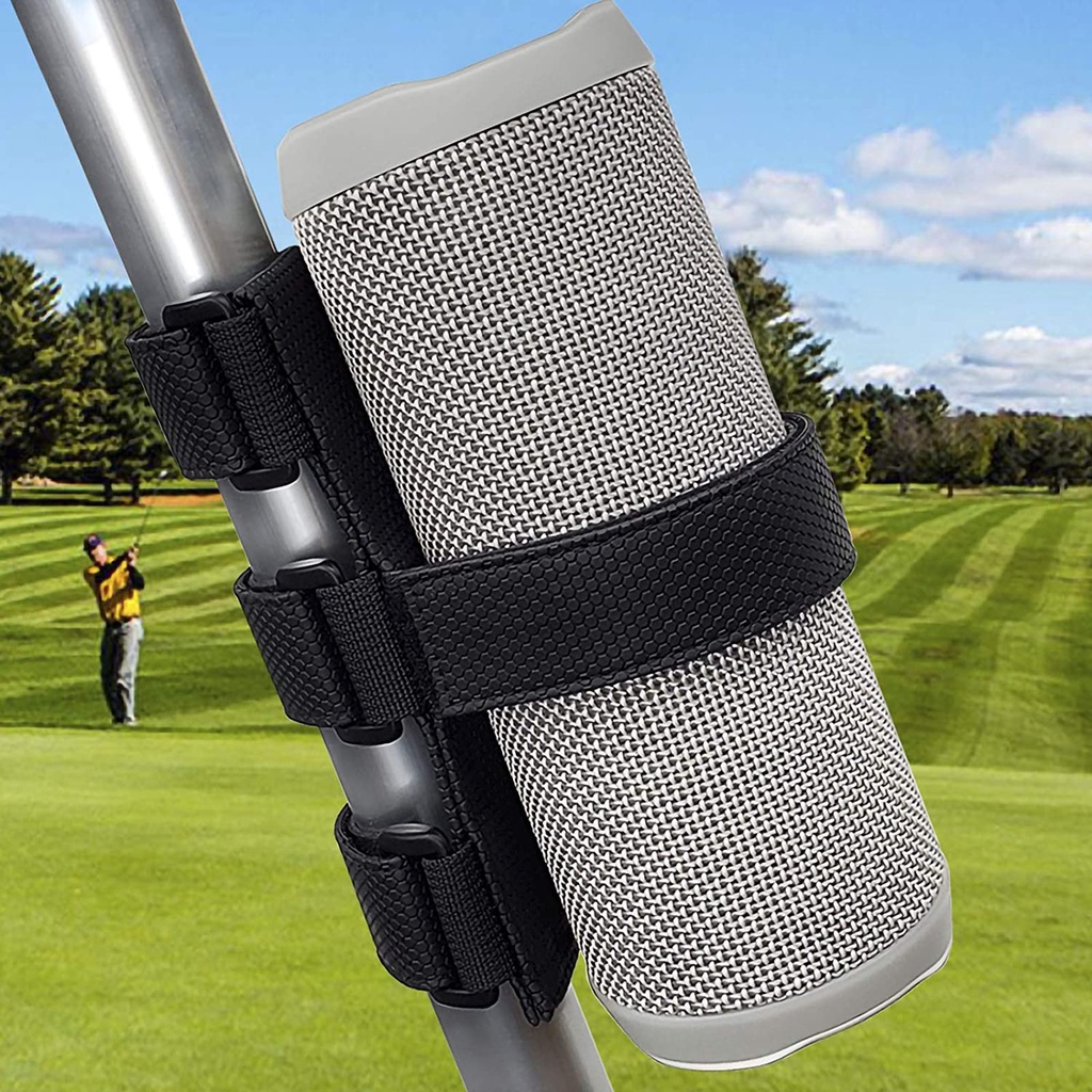 ColorCoral Portable Speaker Mount for Golf Cart Railing Bike,Wireless