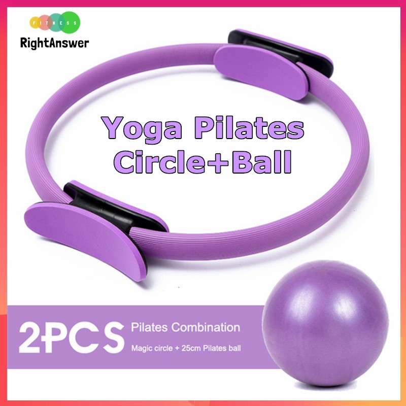 2PCS Yoga Pilates Circle Ring Kit Professional Pilates Fitness