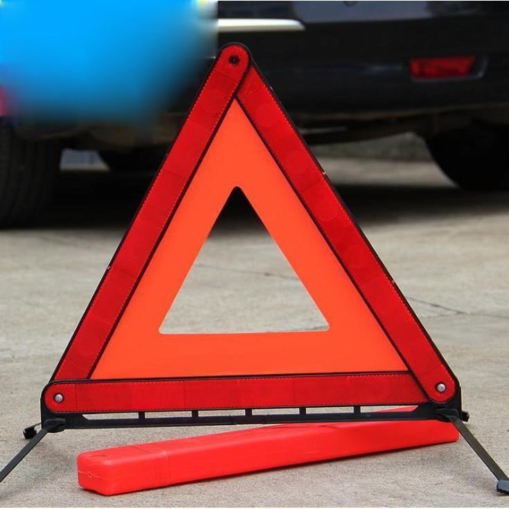 Car Foldable Red Triangle Warning Sign Reflection Of Light (singapore 