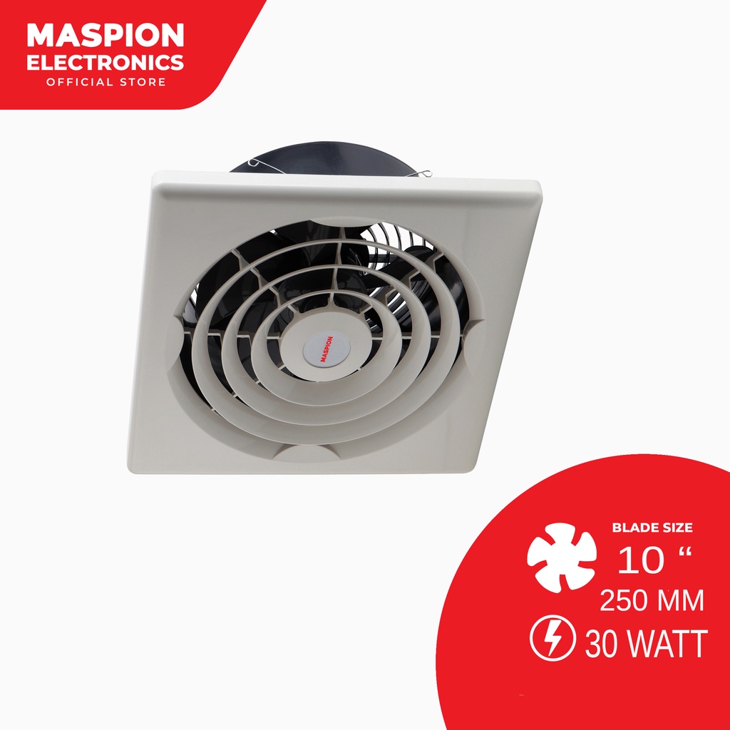 Maspion Ceiling Exhaust Fan Kipas Angin Hexos Plafon 10 Inch CEF-2510 - Gambar 2