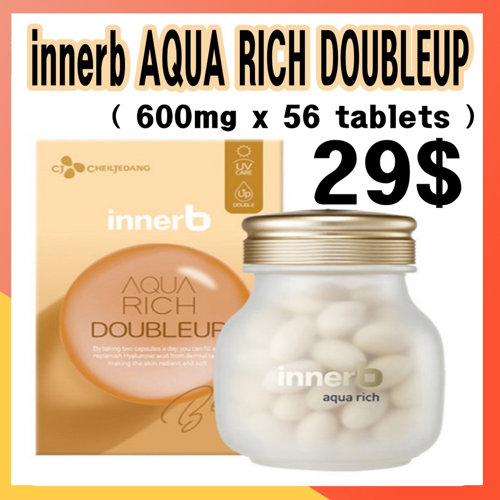 innerb AQUA RICH DOUBLEUP MoistureTreatment Hyaluronic Acid  Skin Moisture supplementation of eating aquarichdoubleup hyaluronic supplement health supplement