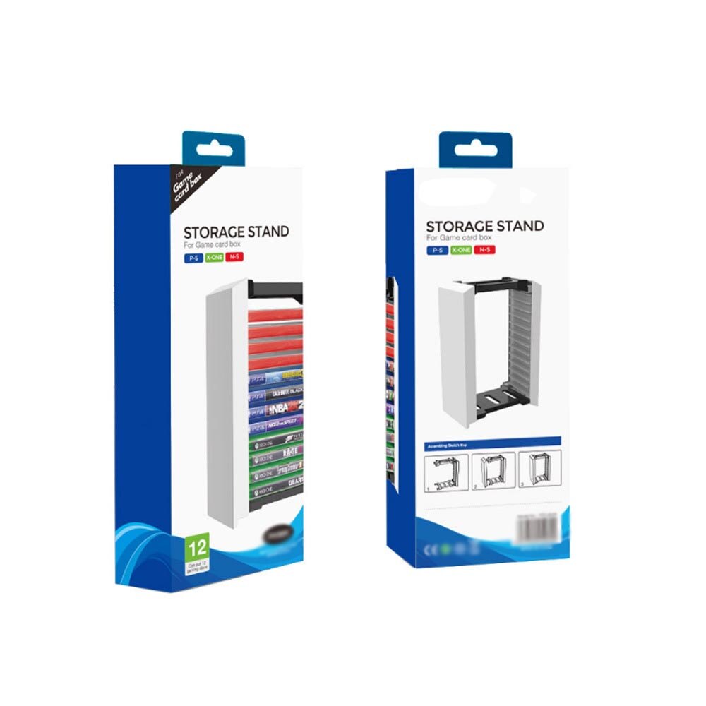 Host Disc Double-layer Storage Box Holder Game Disk Tower Vertical ...
