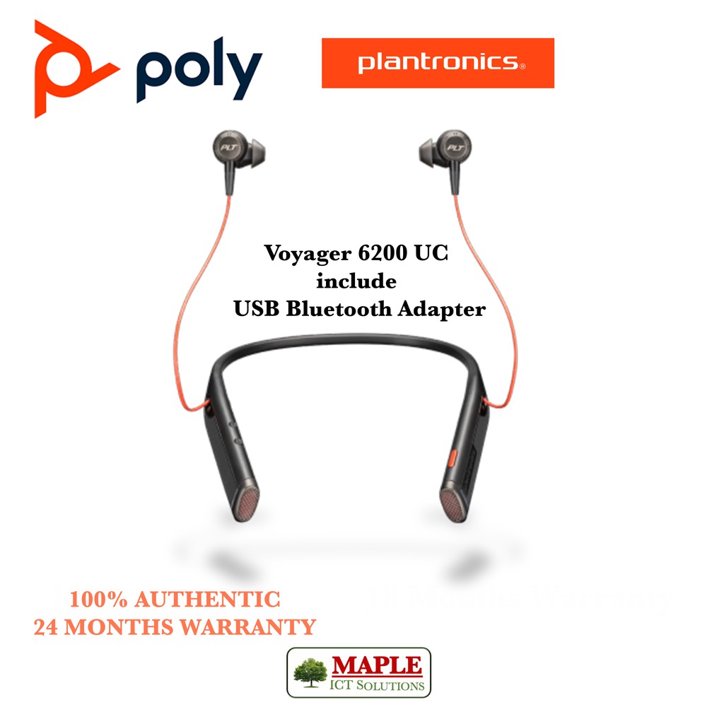 Plantronics voyager 6200 uc bluetooth neckband headset hotsell
