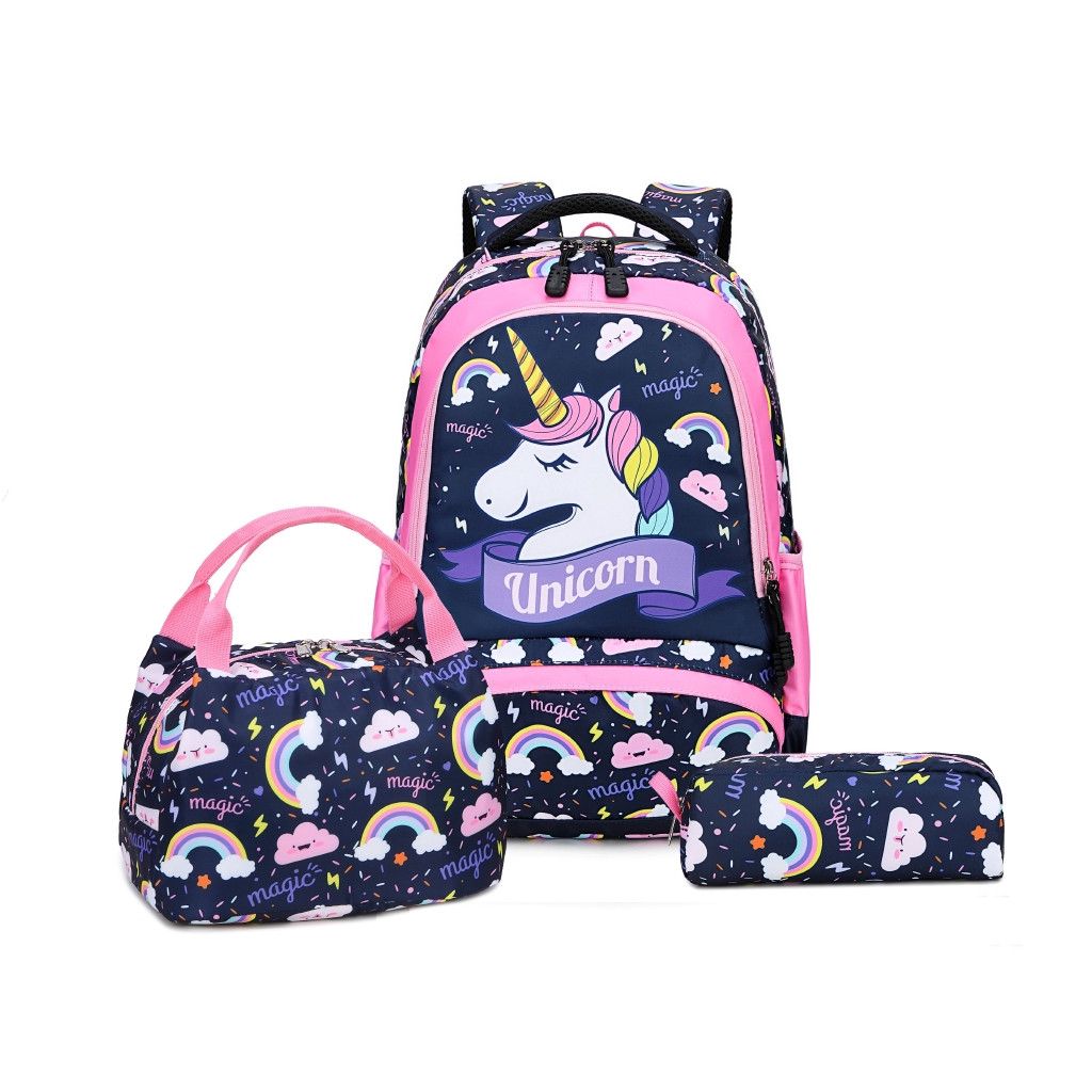 Pusheen Lunchbox Unicorn Purple Lunch Bag Bottle and Snack-pot One Size