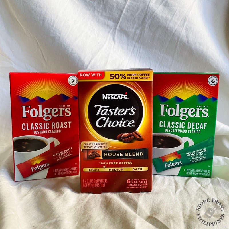 [ON HAND] Nescafe Taster Choice & Folger Decaf, Classic Roast, House