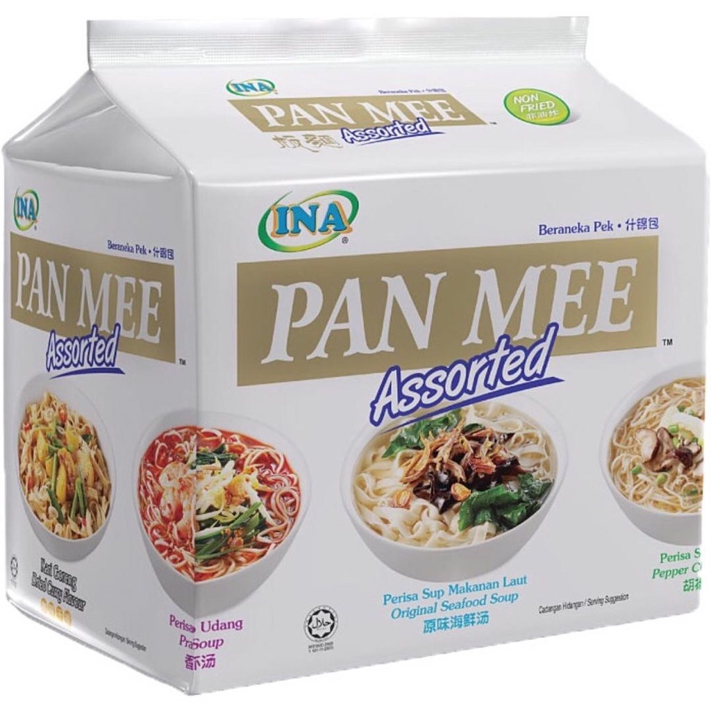 Ina Pan Mee Assorted Flavor (Halal) 什锦包板面 | Shopee Singapore