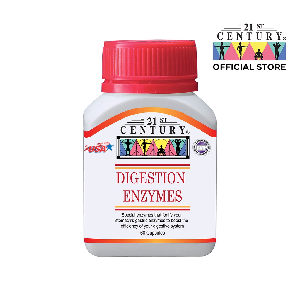 21st Century Digestion Enzymes, Stops Stomach Gas, Bloating