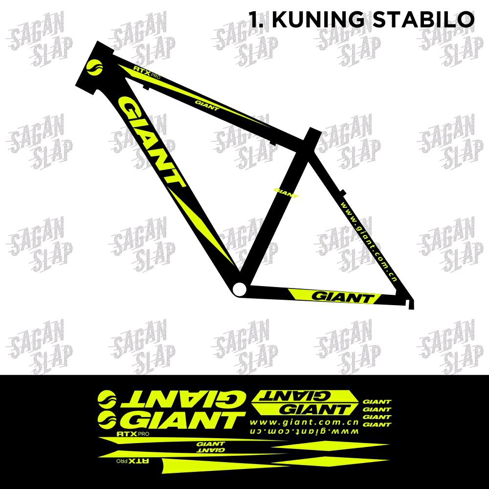 Giant ATX pro bicycle Frame Decal Sticker | Shopee Singapore