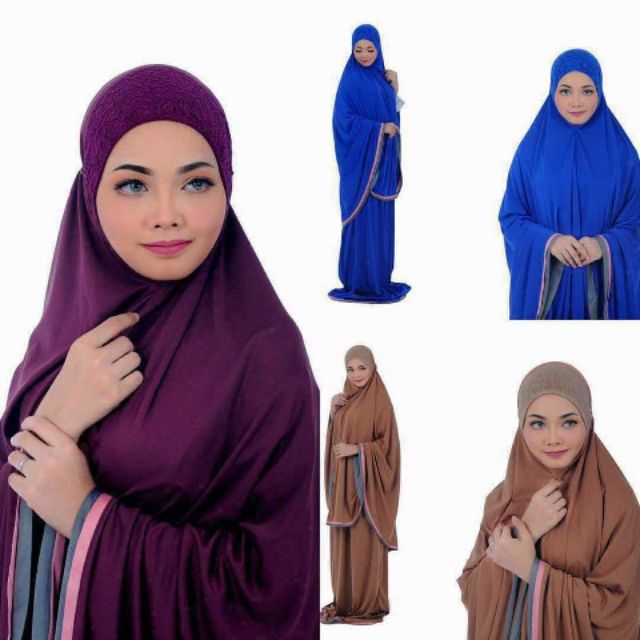 Telekung Arafah lycra fabric | Shopee Singapore