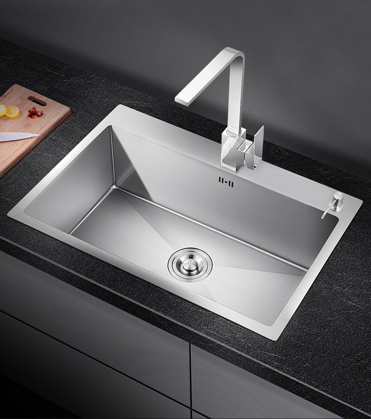 Single Bowl SUS304 Stainless Steel Kitchen Sink Workstation Sink ...