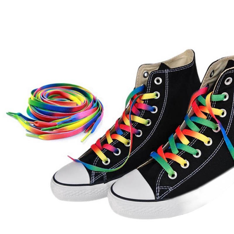 Rainbow on sale laces shoes