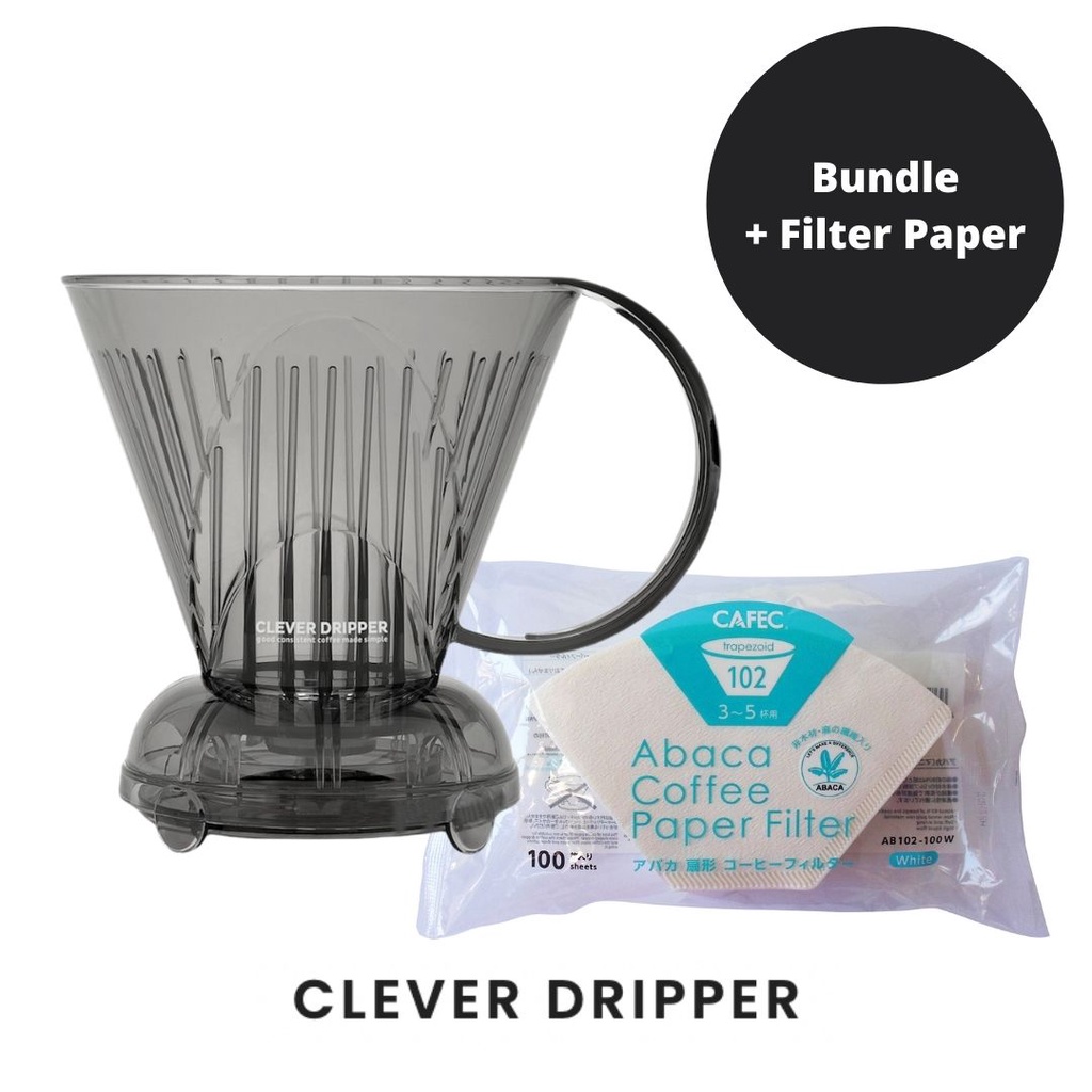 Clever Coffee Dripper (Bundle + Filter Paper 100pcs) Shopee Singapore