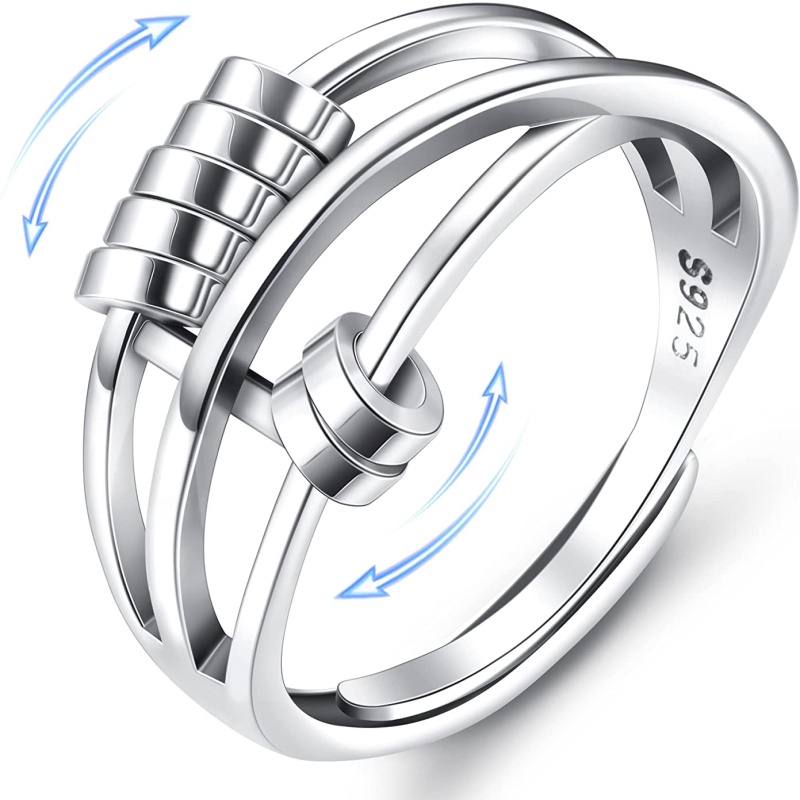 Anxiety Ring for Women Men Fidget Peace Rings for Anxiety Stress ...