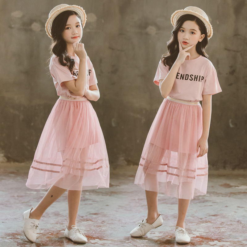 Girl Clothes Dress Skirt Set for Teenager Girl Outfit Summer