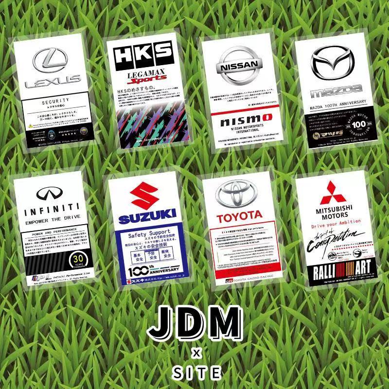 [JDM] Electrostatic Sticker Retro Style Car Windshield Window Special ...