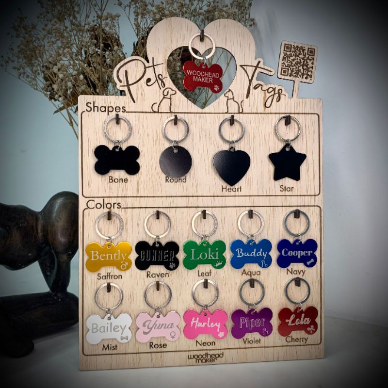 *SG Seller* Dog name tags Custom with dog name and address Shopee
