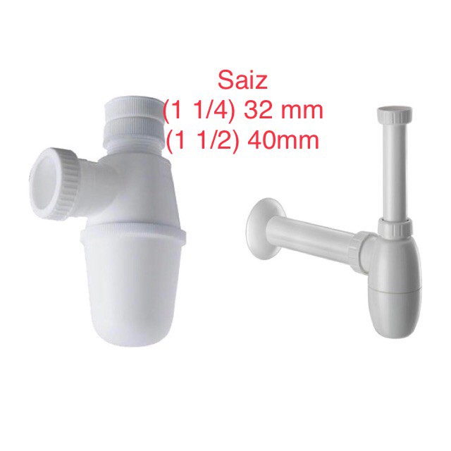 Techplas PVC Plastic Bottle Trap For Sink Wash Basin, Bathroom Sink ...