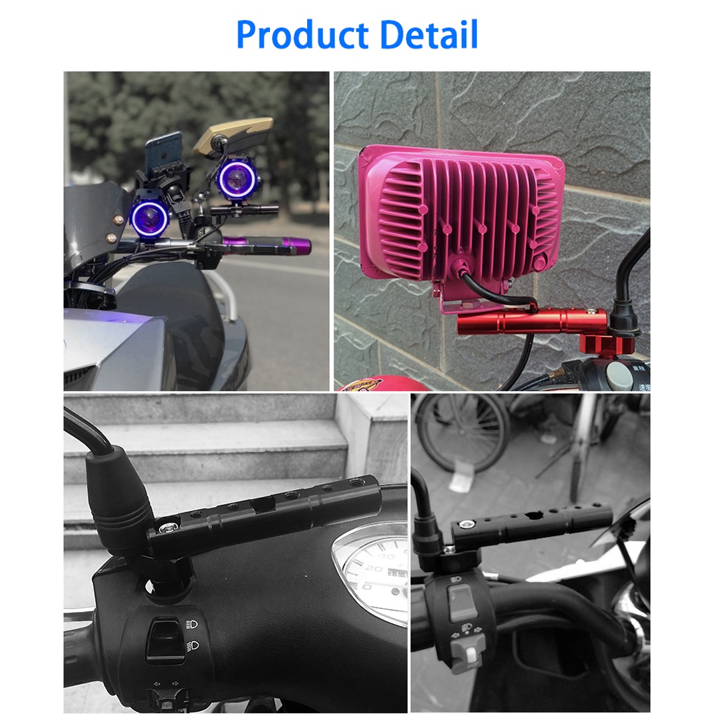 Motorcycle Extension Rod Bracket Navigation USB Charger Stand Scooter ...