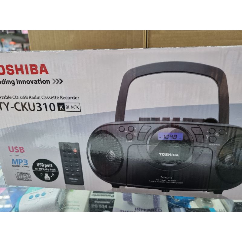 TOSHIBA TY CKU 310 PORTABLE CD/USB RADIO CASSETTE RECORDER Shopee