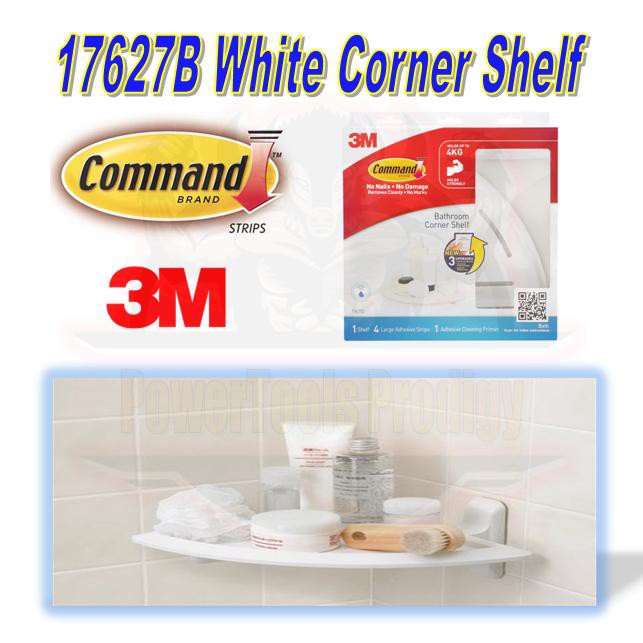 3M Command Bathroom Corner Shelf 17627D Shopee Singapore