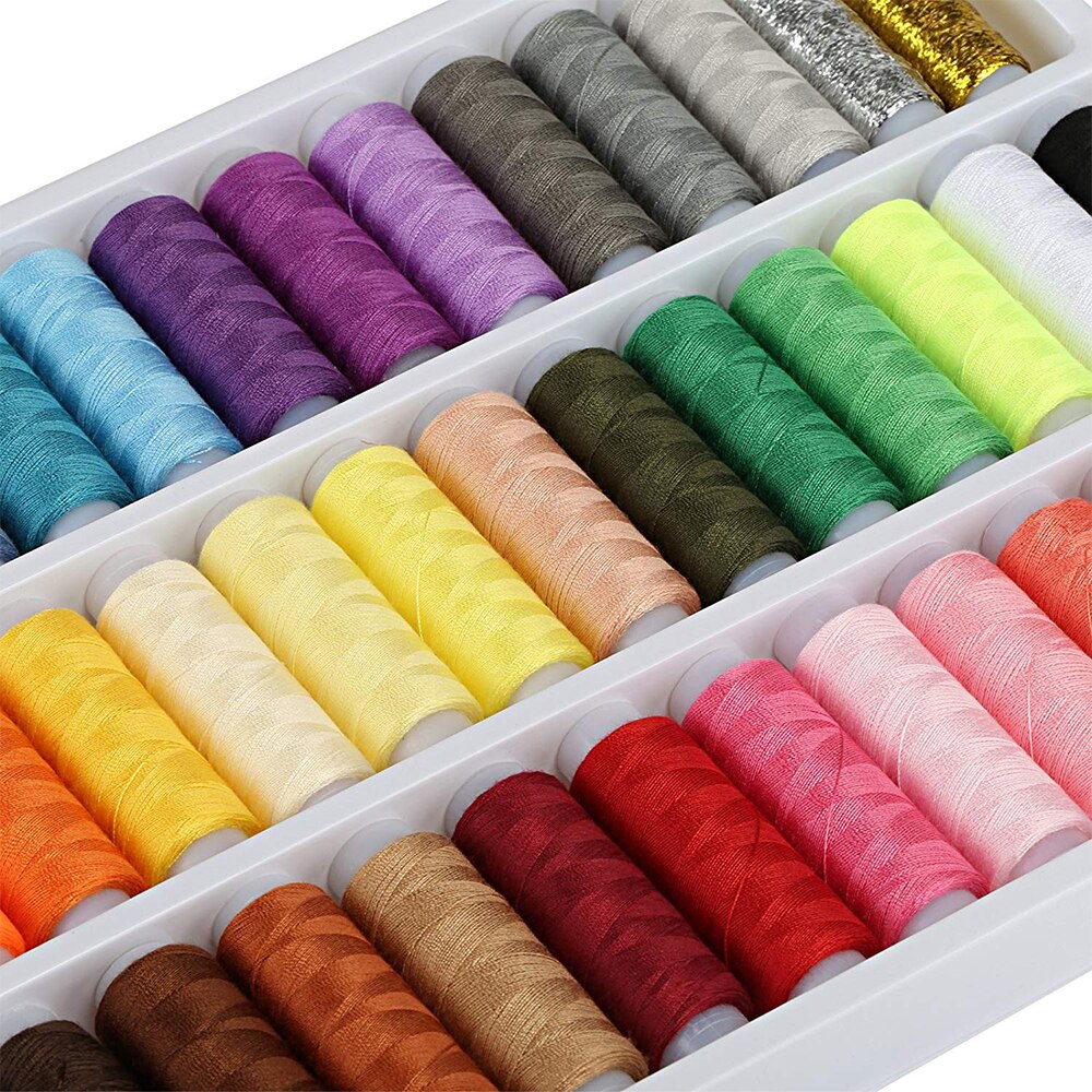39 Color Sewing Thread Storage Box Packaging Three Layer Divided Manual ...