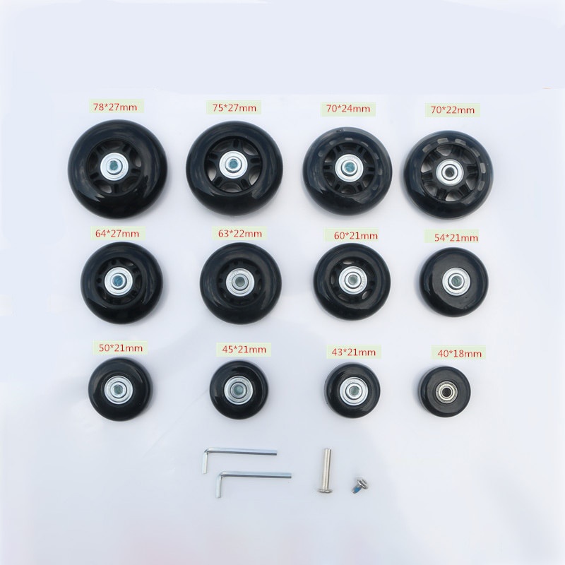 LY Luggage wheels repalcement trolley case pulley wheel mute universal ...