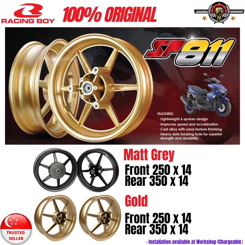 Racing Boy SP811 Sport Rim for AEROX NVX155 | Shopee Singapore