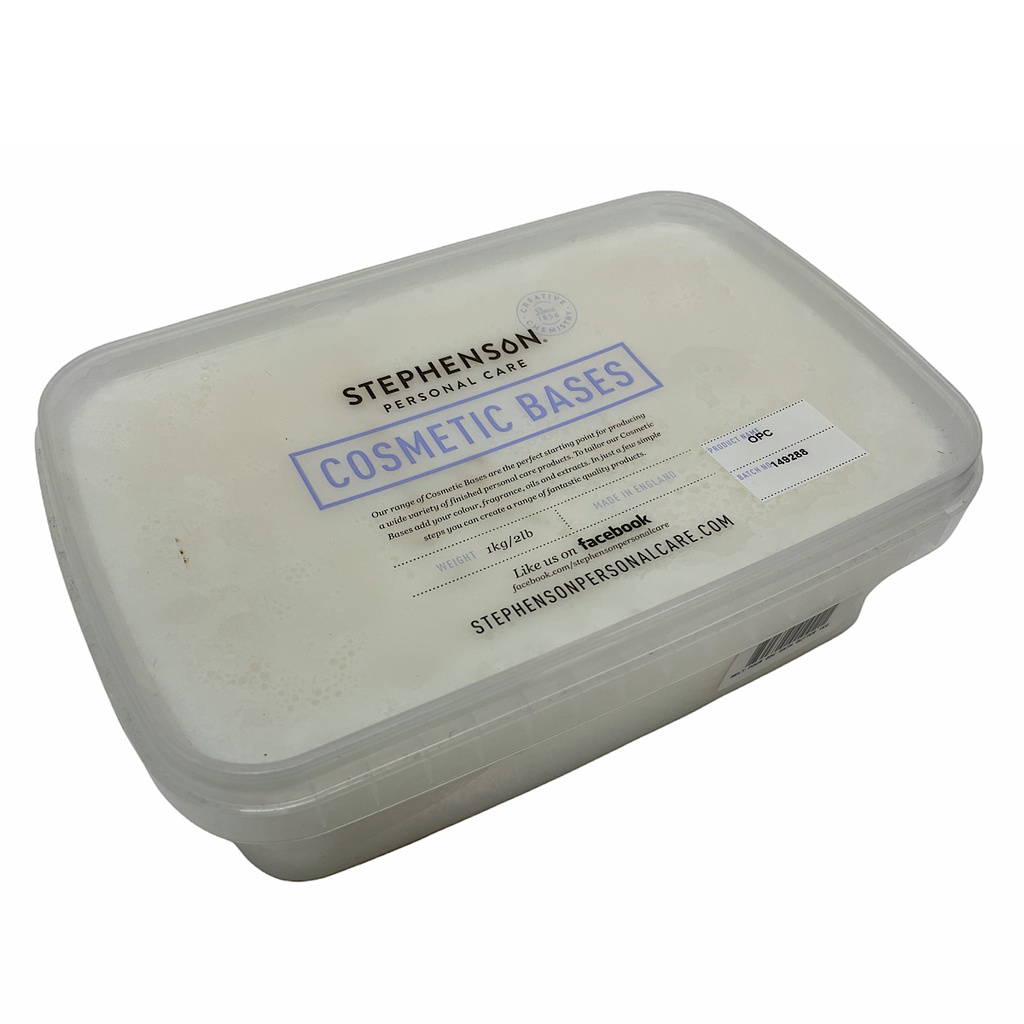 Stephenson Melt & Pour Crystal OPC Foaming Bath Butter Soap Base 1kg CRYSTALOPC (2851305010021