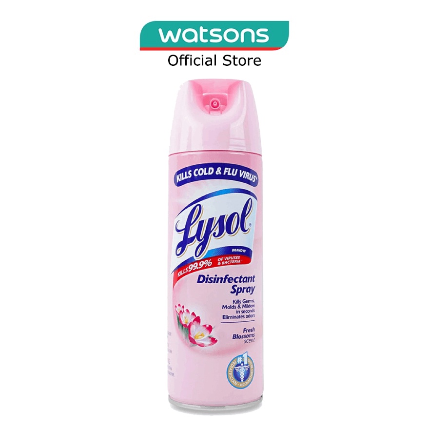 LYSOL Disinfectant Spray Fresh Blossom Scent (Removes 99.9 Germs) 340g Shopee Singapore