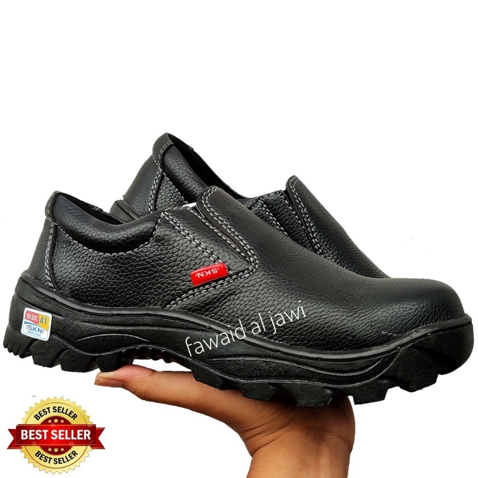 HITAM Safety Shoes Slip On Kitchen Kitchen Pom Restaurant Mechanical