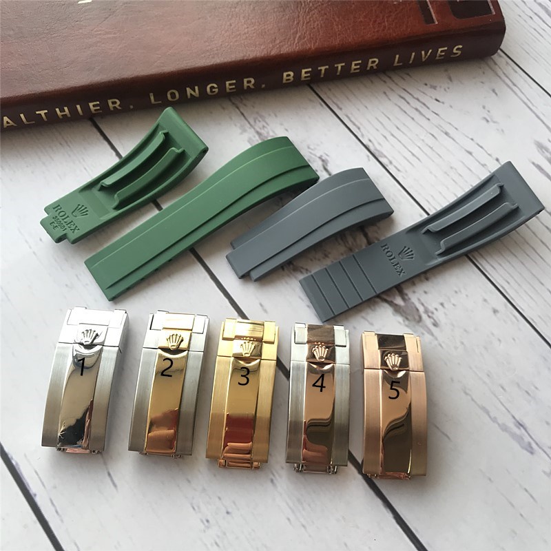 Genuine rolex rubber strap sale