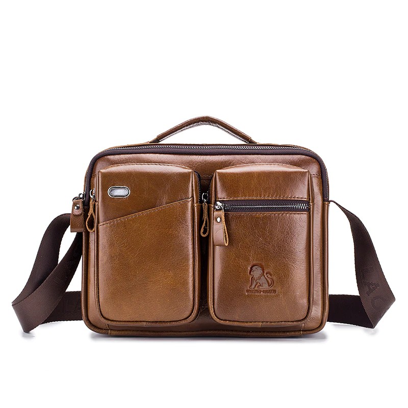 Genuine leather clearance bag for men