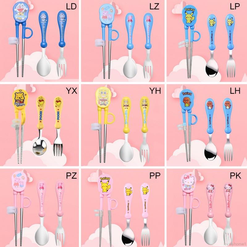 Baby Training Equipment Set Kids Learning Tableware, Stainless Steel ...
