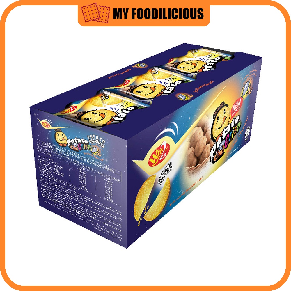 Win2 - Potato Crisp 600G - 20G x 30SACHETS (Vegetable/BBQ/Tomato/Sweet ...