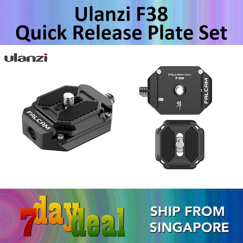 ULANZI F38 Snelkoppelingsplaat Met Schouderriemhouder – Arca Swiss, 1/4" Schroef, Voor DSLR/Sony/Nikon, V2