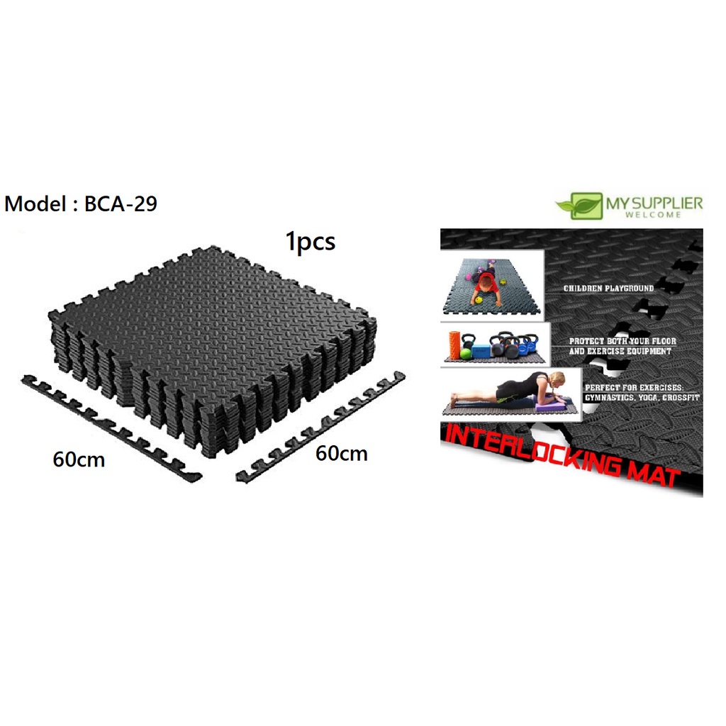 Soft Interlocking Eva Foam Exercise Floor Mats Gym Garage House Office ...
