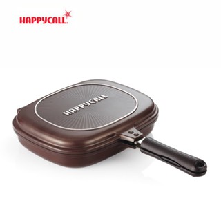  Happycall Double Grill Pan Korean Original Model JUMBO Size  (BROWN): Home & Kitchen