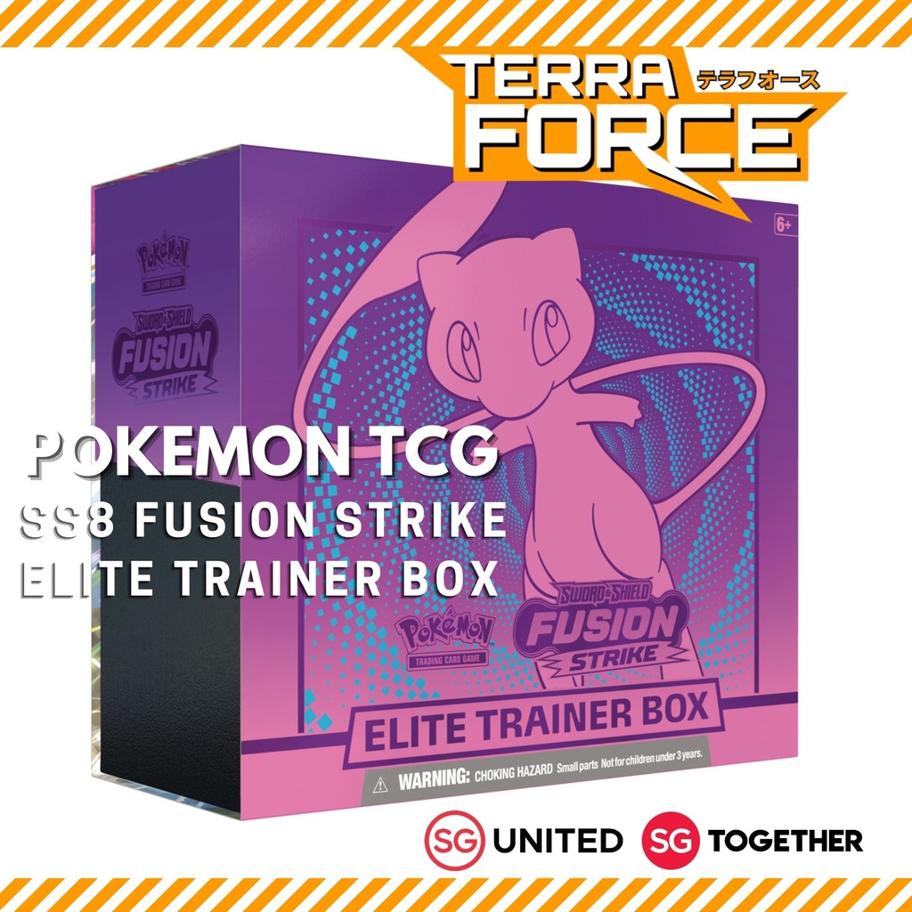 Pokemon Elite Trainer Box Sword & Shield Fusion Strike/6 Cards popular Factory Sealed!