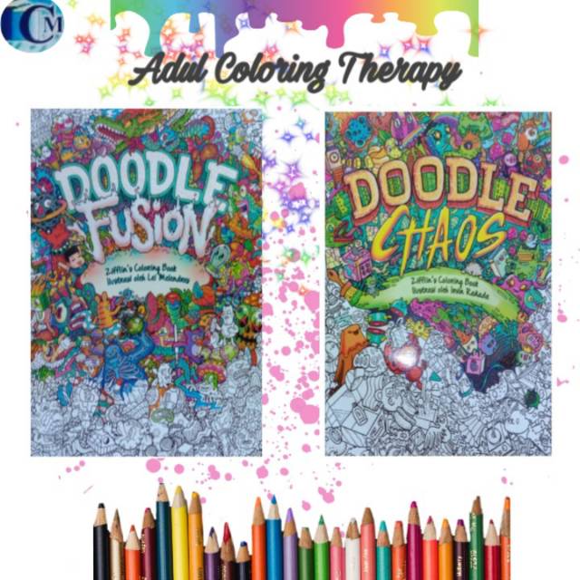 Adult Coloring Adult Coloring Book Doodle Chaos & Doodle Fusion By