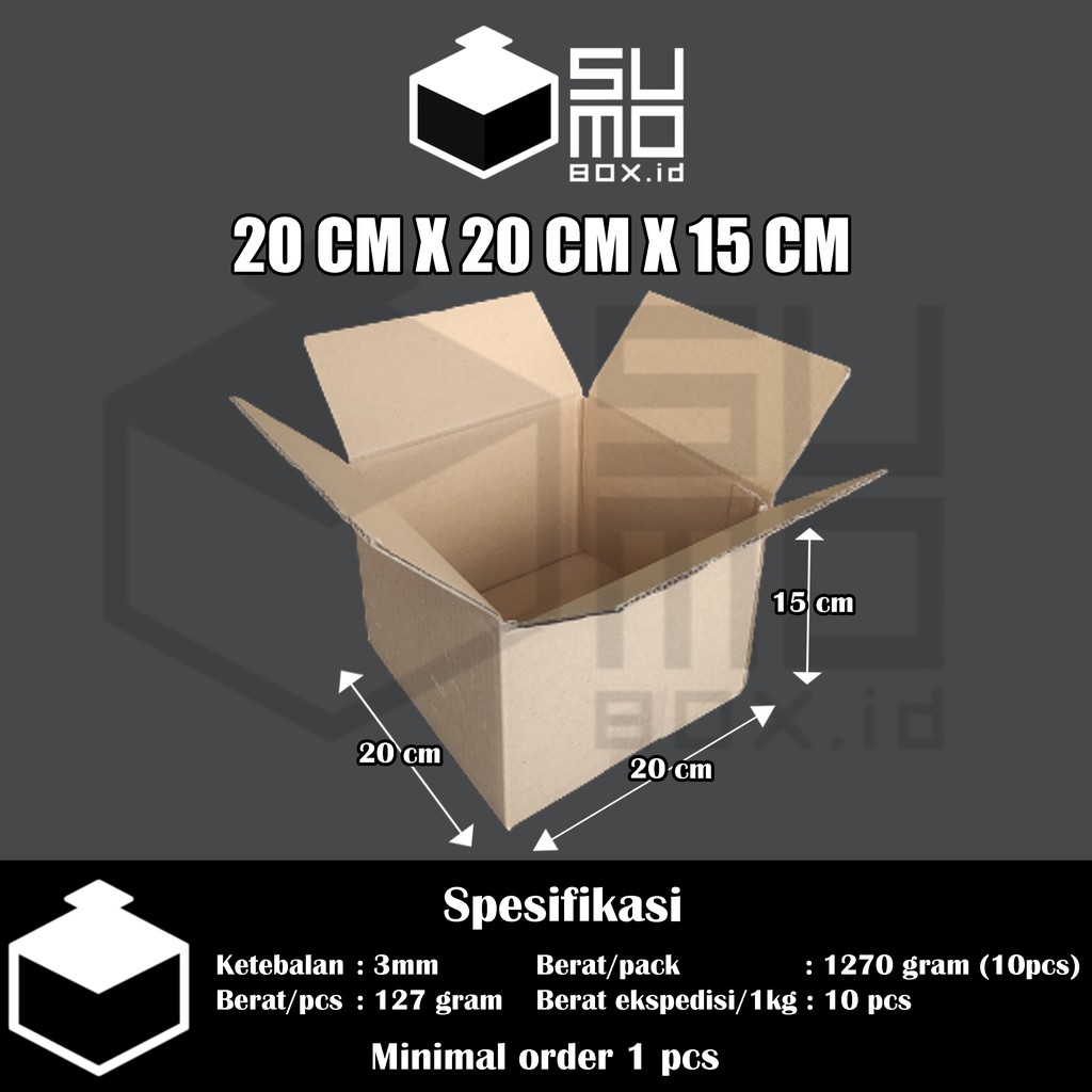 New 20x20x15 Cardboard Packing/Brown Carton/Box Paking 20x20x15 cm ...