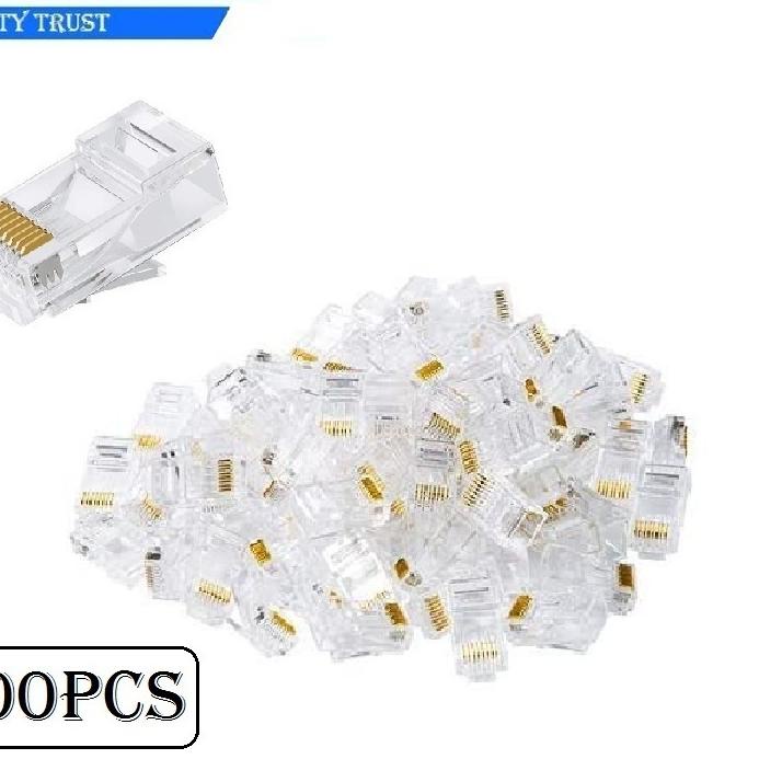 Nyk 100pcs Rj45 Cat5 Plug Connector Modular Plug | Shopee Singapore