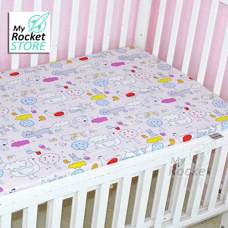 🇸🇬 Seller Baby Cot Fitted Sheet Bed sheet playpen Pillow/ Bedsheet Kids