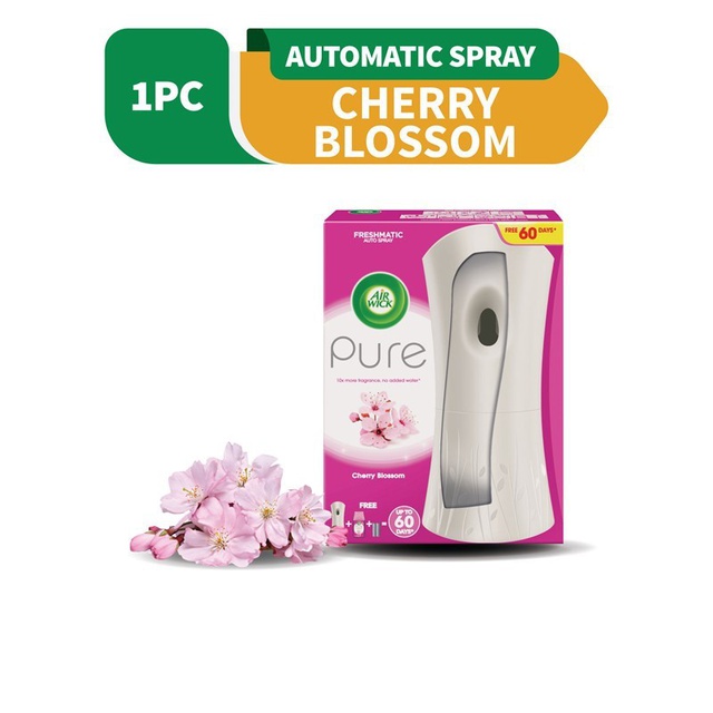 Air Wick Pure Freshmatic Cherry Blossom Automatic Spray Starter Kit, 1g