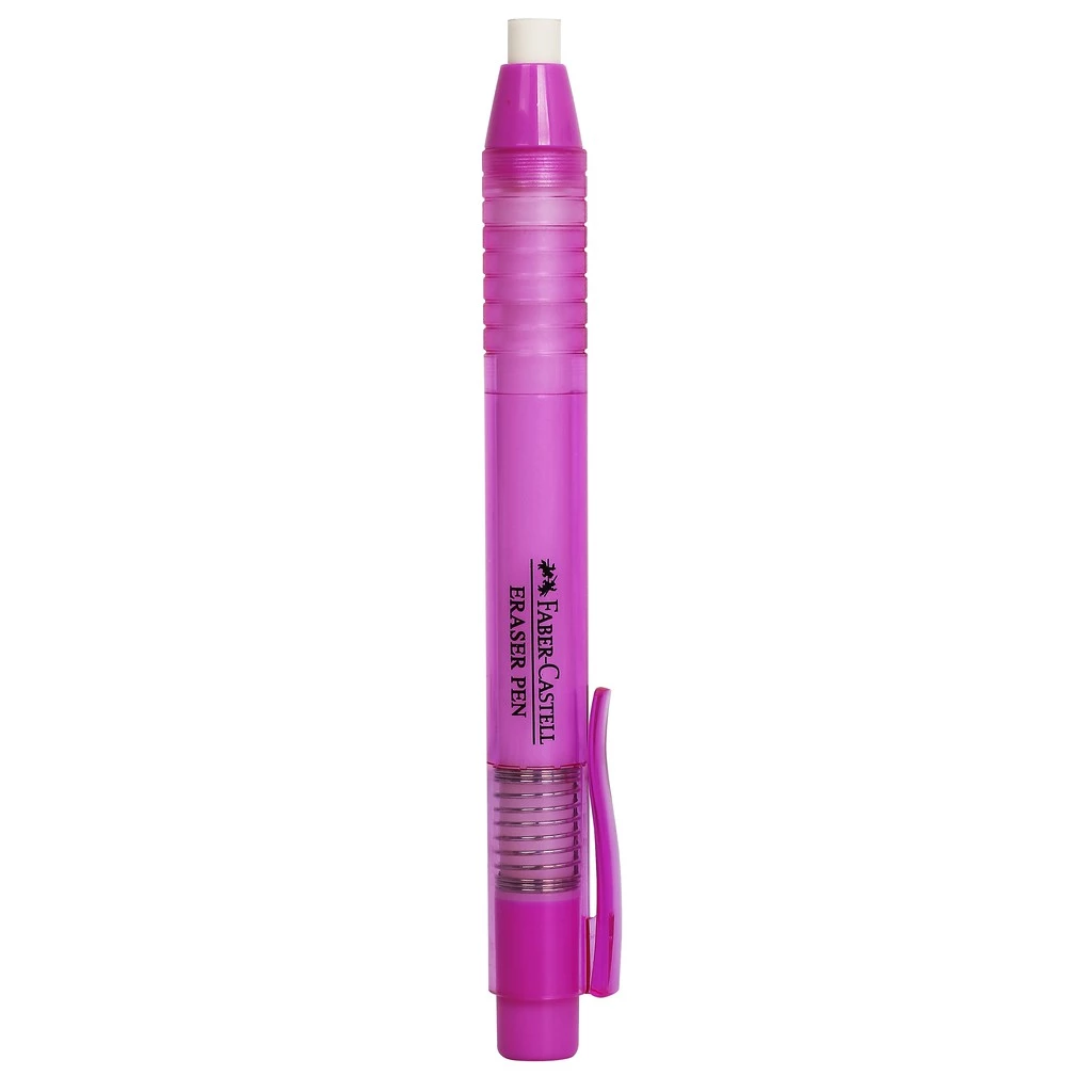 Faber Castell Penghapus Eraser Pen Purple Barrel - Gambar 4