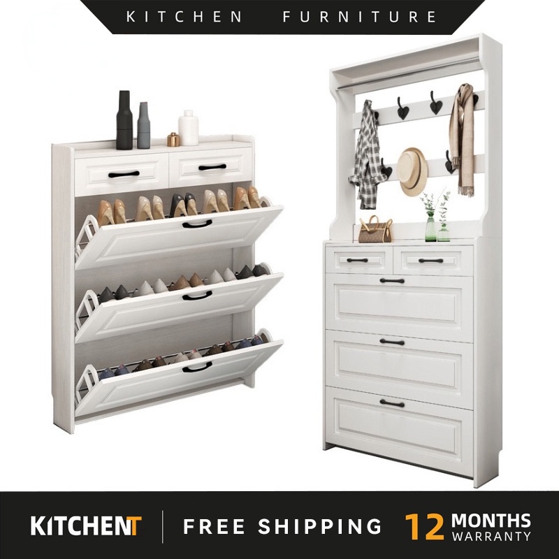 Shoe Household Ultrathin Tipping Shoe Rack Coat Rack Shoe