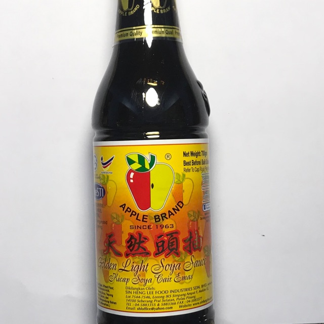 Kicap Soya Sauce Apple Brand 天然头抽 | Shopee Singapore