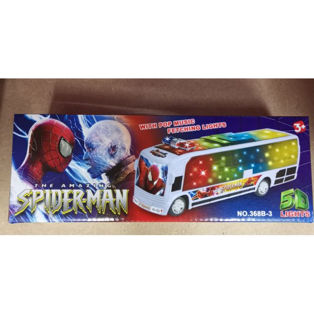 Spiderman best sale bus toy